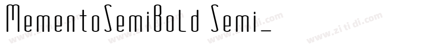 MementoSemiBold Semi字体转换 MementoSemiBold Semi字体转换